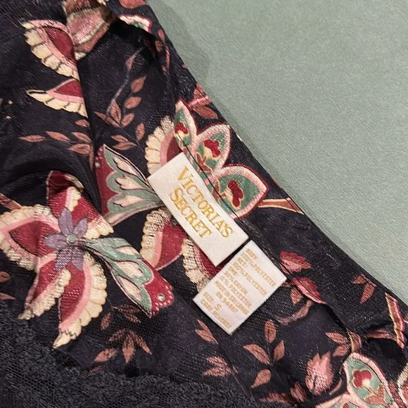 Victoria secret vintage Floral Lace Trim Slip Dress size small - Picture 2 of 7